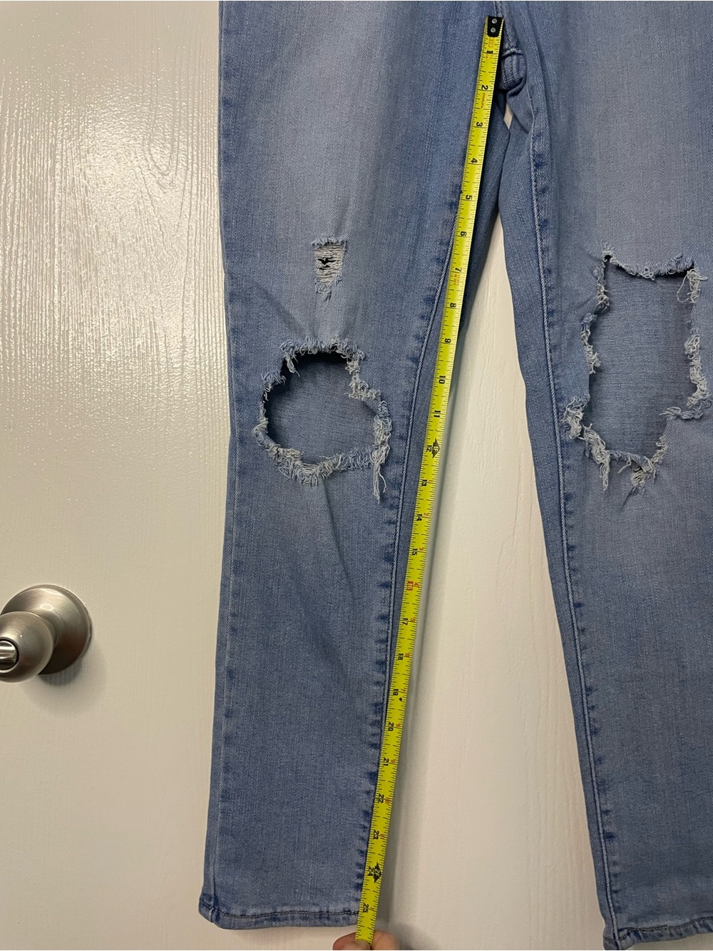 Levi’s 721 High Rise Skinny Distressed Jeans Size 28 - Picture 9 of 10